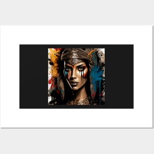 Fierce Egyptian Goddess Illustration Posters and Art